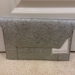 Beautiful Shiraleah silver clutch. NWT